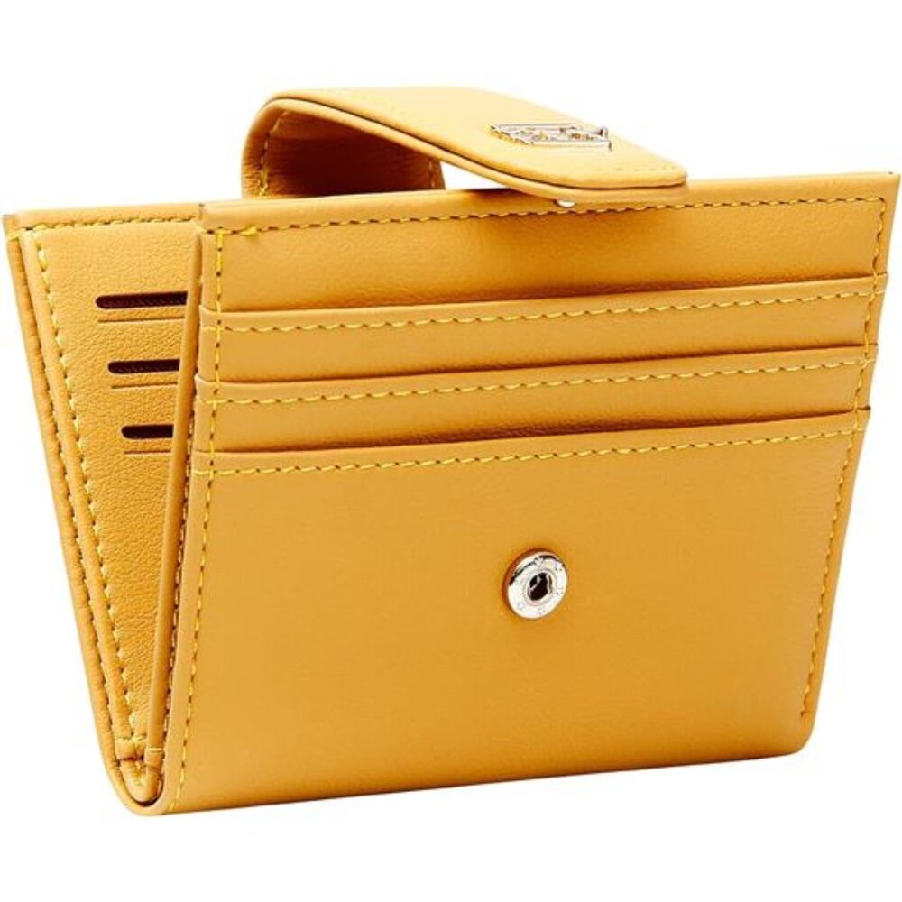 Small Wallets for Women Slim Bifold Credit Card Holder Minimalist Zipper